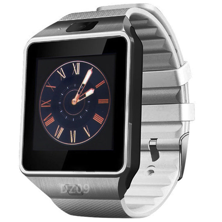 DZ09 Smart Watch: 36-40mm Square Touch Screen with Camera, Video Call, and SIM Card Support - Alloy Case & TFT Display