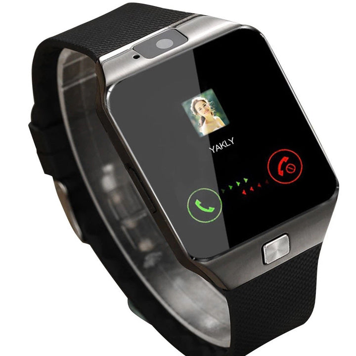 DZ09 Smart Watch: 36-40mm Square Touch Screen with Camera, Video Call, and SIM Card Support - Alloy Case & TFT Display