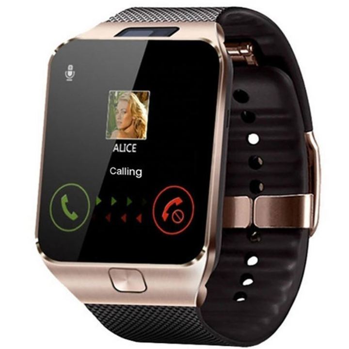 DZ09 Smart Watch: 36-40mm Square Touch Screen with Camera, Video Call, and SIM Card Support - Alloy Case & TFT Display